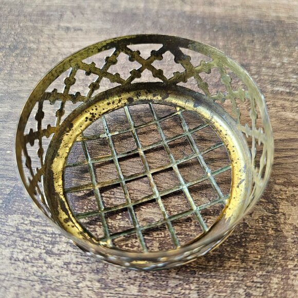 Antique Loetz Art Glass Pearlescent & Gold Core Bronze Frog Vase, early 1900s - Picture 10 of 10